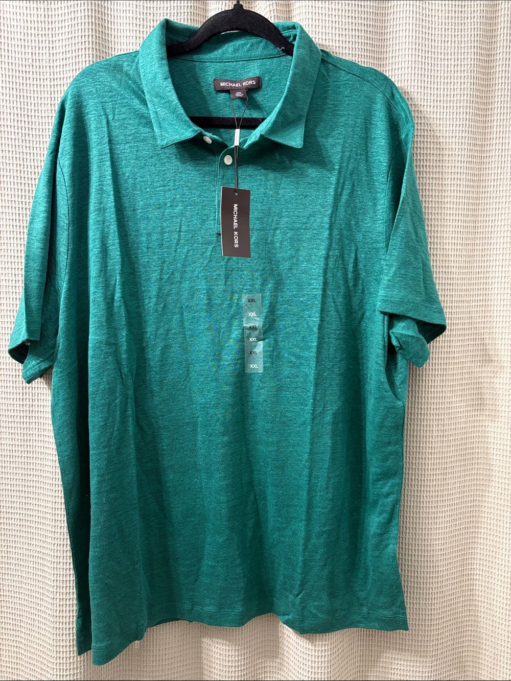 Michael Kors Men's Green Teal Polo Shirt